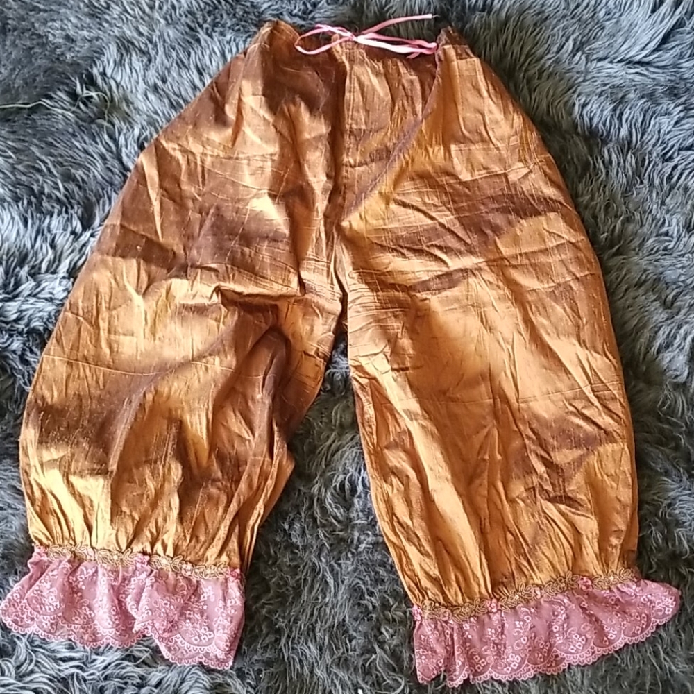 Bronze silk bloomers